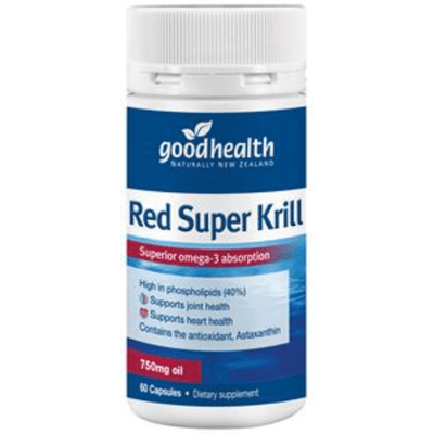 Good Health Red Super Krill 750mg Gelcaps - The Beautiful Online Store
