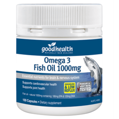 Good Health Omega 3 Fish Oil 1000mg Gelcaps - The Beautiful Online Store