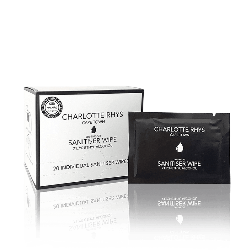 Charlotte Rhys Sanitiser Wipes (Box of 20) - The Beautiful Online Store