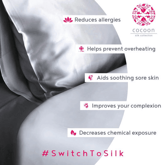 Cocoon Classic Silk Ivory Pillowcases GIFT IDEA