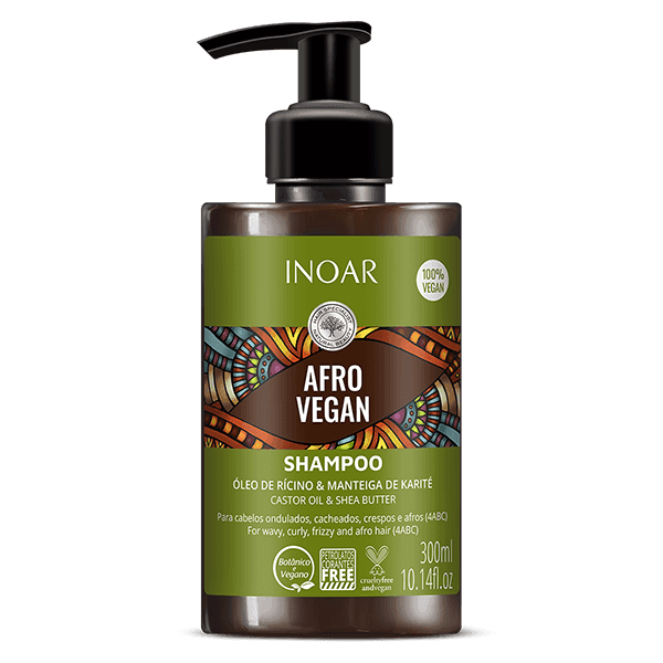 INOAR Afro Vegan Shampoo 300ml - New - The Beautiful Online Store