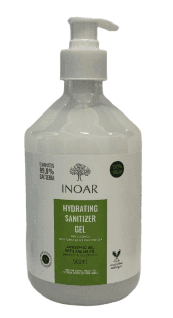 INOAR Hydrating Sanitizer Gel 500ml - The Beautiful Online Store