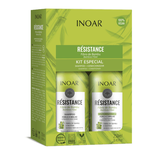 INOAR RÉSistance Bamboo Duo Kit 250ML - New - The Beautiful Online Store