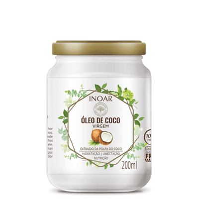 INOAR Virgin Coconut Oil – 200ml - New! - The Beautiful Online Store