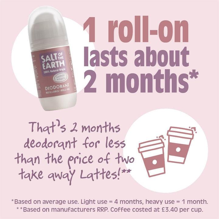 Salt of the Earth Lavender & Vanilla Natural Refillable Roll-On - The Beautiful Online Store