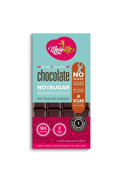 MojoMe Chocolate - Sugar-Free - Dry Roasted Almond - 80g - The Beautiful Online Store