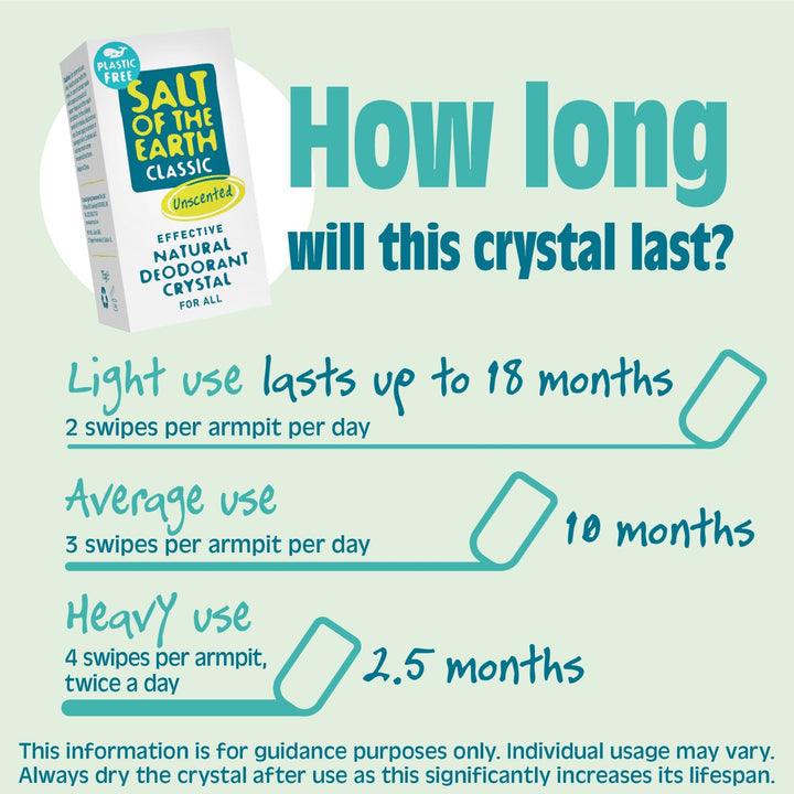 Salt of the Earth  Unscented Plastic Free Crystal Rock - The Beautiful Online Store