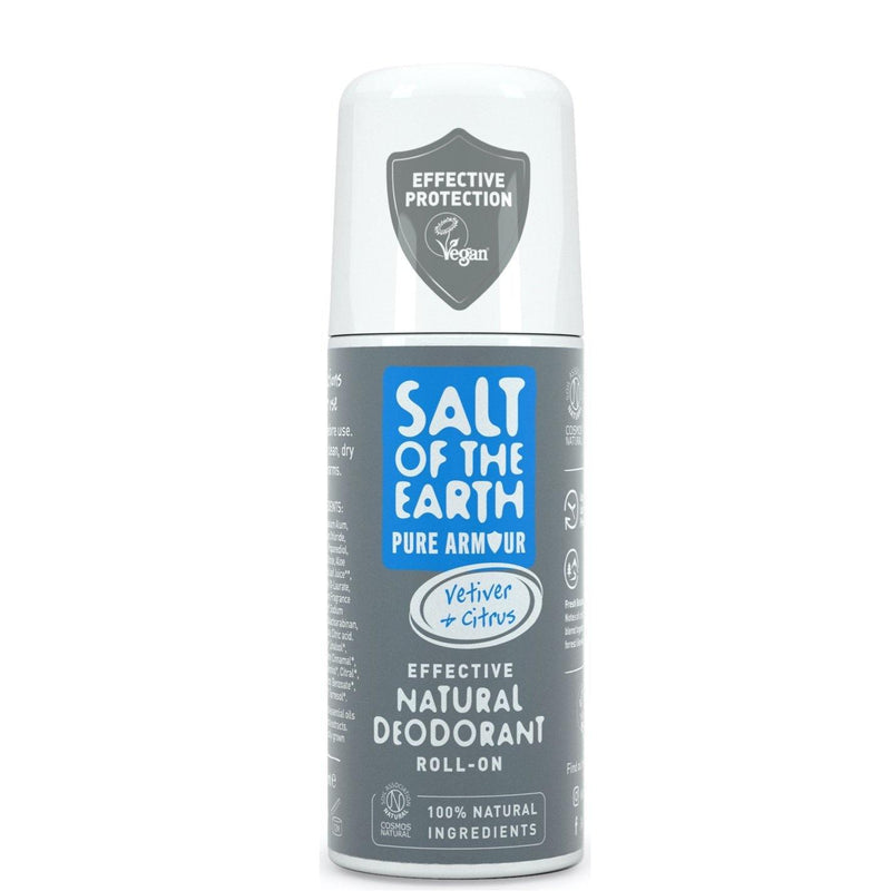 Salt of the Earth Vetiver and Citrus Natural Roll On Deodorant - The Beautiful Online Store
