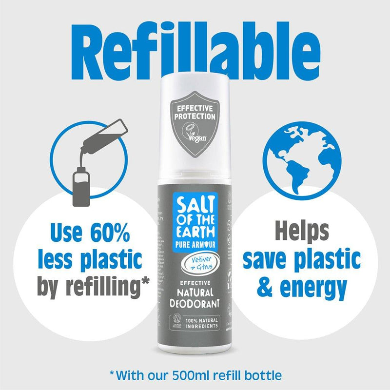 Salt of the Earth Vetiver & Citrus Natural Deodorant Spray - The Beautiful Online Store
